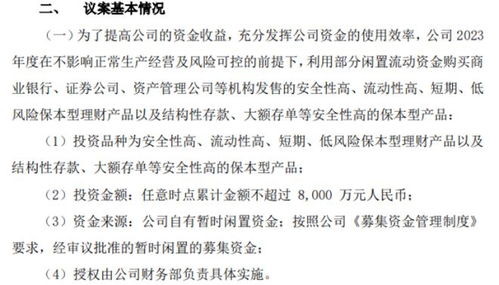 泰鹏智能利用不超过8000万闲置资金购买商业银行 证券公司 资产管理公司等机构发售的理财产品